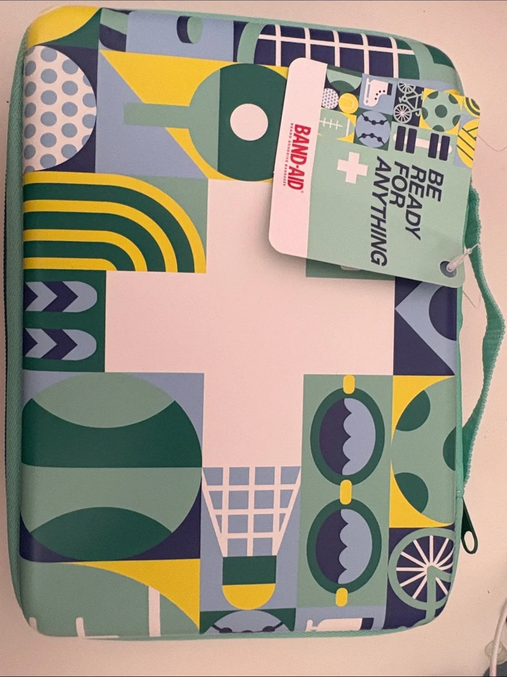 Limited edition target Band-Aid Case in Teal & Green